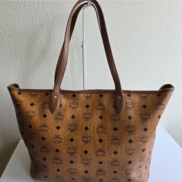 MCM Visetos Tote Bag Cognac - Picture 2 of 16